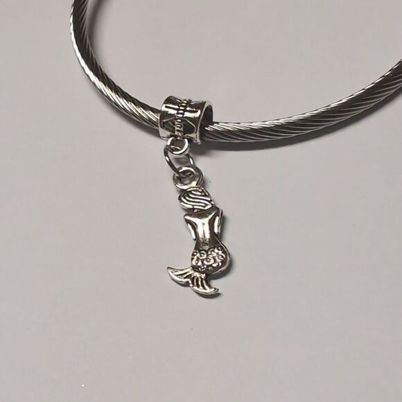 Silver Mermaid Dangle‎ Charm for Pandora Style Bracelet - Picture 4 of 5
